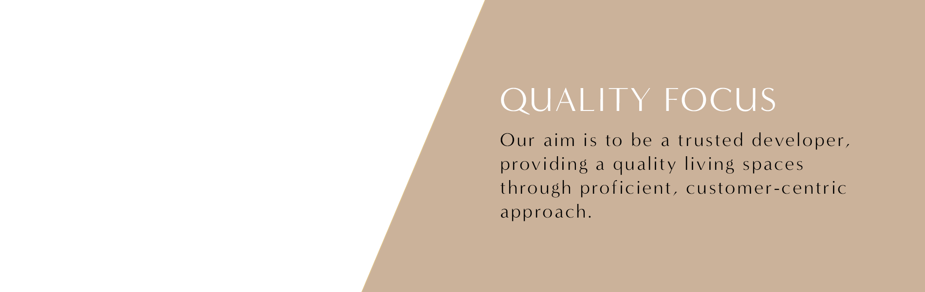 Our values slider - Quality Focus