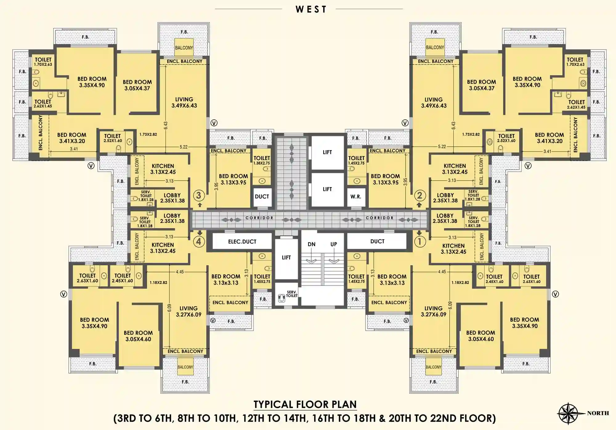 raheja classique floorplan